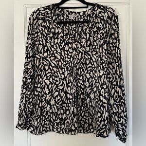 NIC+ZOE Patterned Long Sleeve Blouse